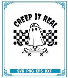 creep it real svg, halloween svg, funny ghost skirt halloween svg