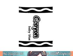 baby blue crayon easy halloween costume cute png, sublimation png, sublimation copy