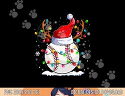 baseball santa hat reindeer christmas lights funny xmas  png,sublimation copy