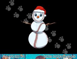 baseball snowman baseball balls christmas  png,sublimation copy