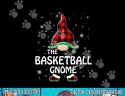 basketball gnome buffalo plaid matching family christmas  png,sublimation (1) copy