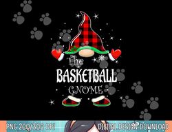 basketball gnome buffalo plaid matching family christmas  png,sublimation copy