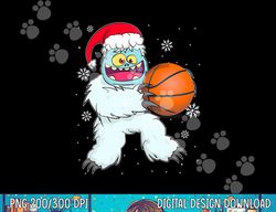 basketball player yeti abominable snowman christmas pajama  png,sublimation copy