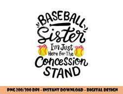 baseball sister softball heart sport lover funny girl png, sublimation copy