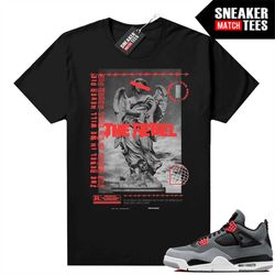 infrared 4s sneaker match tees black 'rebel'