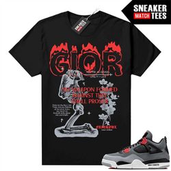 infrared 4s sneaker match tees black 'marcello gior no weapon against me'