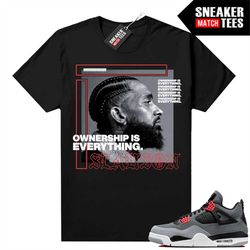 infrared 4s sneaker match tees black 'ownership'