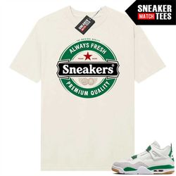 pine green 4s to match sneaker match tees sail 'sneakers'