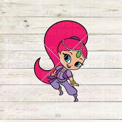 shimmer shimmer and shine 007 svg dxf eps pdf png, cricut, cutting file, vector, clipart