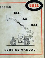 lull 644 844 1044 1997 service manual