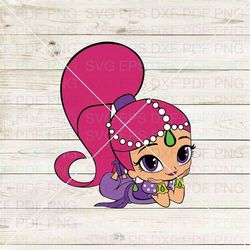 shimmer shimmer and shine 008 svg dxf eps pdf png, cricut, cutting file, vector, clipart