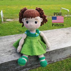 crochet pattern amigurumi doll marie. digital download pdf, diy, toy tutorial