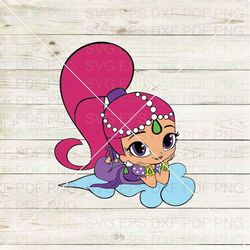 shimmer shimmer and shine 010 svg dxf eps pdf png, cricut, cutting file, vector, clipart