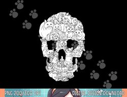 Cat Skull Kitty Skeleton Halloween Goth Punk Emo Gift png, sublimation copy