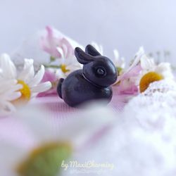 black bunny ornament