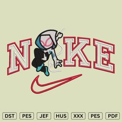 nike spider gwen embroidery design  - dst, pes, jef