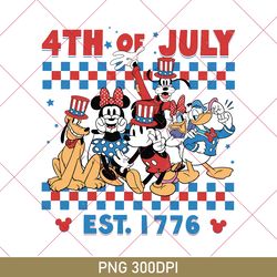 vintage 4th of july disney png, usa flag disney mickey & minnie png, mickey minnie family 4th of july png, american png