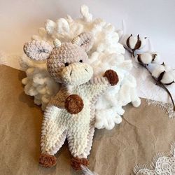 crochet pattern baby security blanket little cow