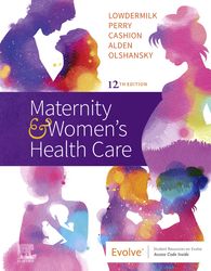 test bank for maternity & womens health care 12th edition by lowdermilk chapter 1-37 pdf 2023 new