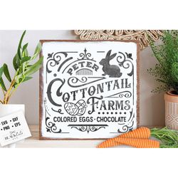 Peter Cottontail SVG, Easter SVG,  Cottontail Farms SVG, Easter Bunny svg, Vintage Easter svg