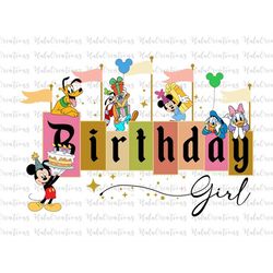Birthday Girl Svg Png, Happy Birthday Svg, Family Vacation Svg, Vacay Mode, Magical Kingdom, Svg, Png Files For Cricut S
