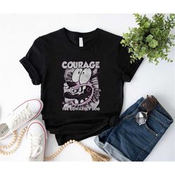 Cartoon Network Courage The Cowardly Dog Classic T-Shirt, Courage The Cowardly Dog Shirt Fan Gifts, Courage Shirt, Carto