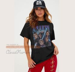 anakin skywalker shirt obi-wan retro 90s poster tee vintage style t-shirt 341