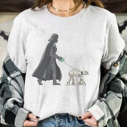 star wars darth vader at-at walker shirt, galaxy's edge trip, unisex t-shirt family birthday gift adult kid toddler comf