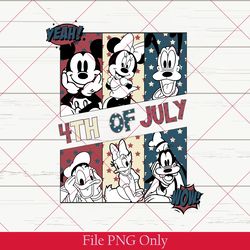 funny disney 4th of july mickey minnie png, patriotic mouse png, retro disney couple png, disney independence day png