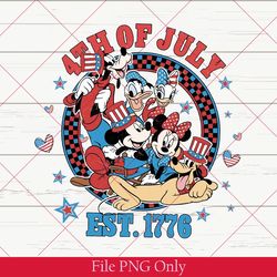 disney happy 4th of july mickey minnie png, patriotic mouse png, retro disney couple png, disney independence day png