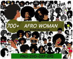 afro woman svg, afro girl svg, afro queen svg, afro lady svg, curly hair svg, black woman, for cricut, for silhouette, c