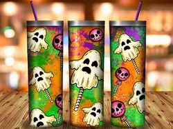 western  halloween tumbler png sublimation design, 20oz skinny tumbler png, halloween tumbler png, halloween candy png,