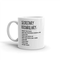 vocabulary at work mug-rude secretary mug-funny secretary mugs-secretary mug-colleague mug,secretary gift,surprise gift,