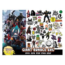 1500 Giant Bundle Svg, Disney Svg, Giant Bundle Svg