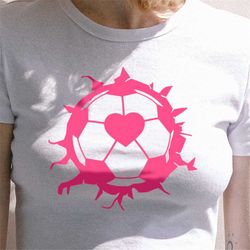 soccer ball svg, soccer ball png heart