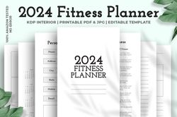 2024 fitness planner kdp interior