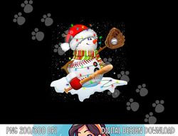 christmas baseball bat snowman santa snowflake youth png, sublimation copy