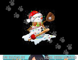 christmas baseball bat snowman santa snowflake youth png, sublimation copy