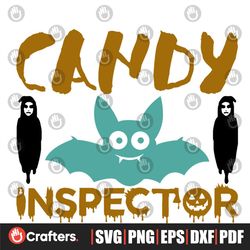 candy inspector svg, halloween svg, halloween candy svg