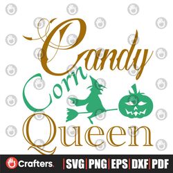 candy corn queen witch svg, halloween svg, halloween pumpkin svg