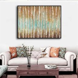 abstract trees canvas art - canvas wall art, canvas print, abstract art, wall art, ready to hang canvas wall art, abstra