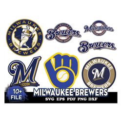 10 FILE Milwaukee Brewers Svg Bundle
