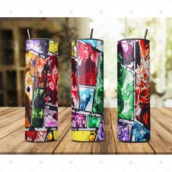 Anime Heroes Tumbler Design Png, Cartoon Png, Anime Heroes Tumbler, Anime Tumbler, One Piece Tumbler, Luffy Tumbler Subl