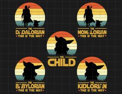 bundle the dadalorian this is the way png, momalorian, the child png
