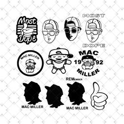 20 mac miller vector bundle, mac miller svg, mac miller silhouette, rapper vector,mac miller png, svg, mac miller gifts,