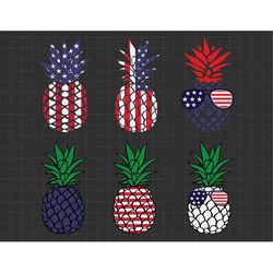 bundle independence day pineapple 1776 svg, american patriotic, the fourth of july, svg, png files for cricut sublimatio