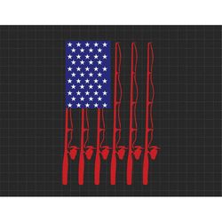 fishing us flag svg, flag fishing rod, 1776 svg, fisherman, american patriotic, the fourth of july, svg, png files for c