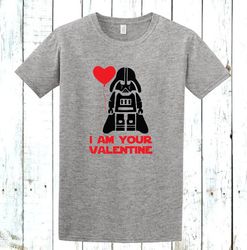 i am your valentine disney shirt - youth & adult disney star wars tee - cotton disney shirt - darth vader shirt - galaxy