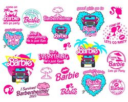 barbie png bundle, come on barbie lets go party png doll png, barbie best