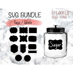 svg tag bundle - label tags- labels